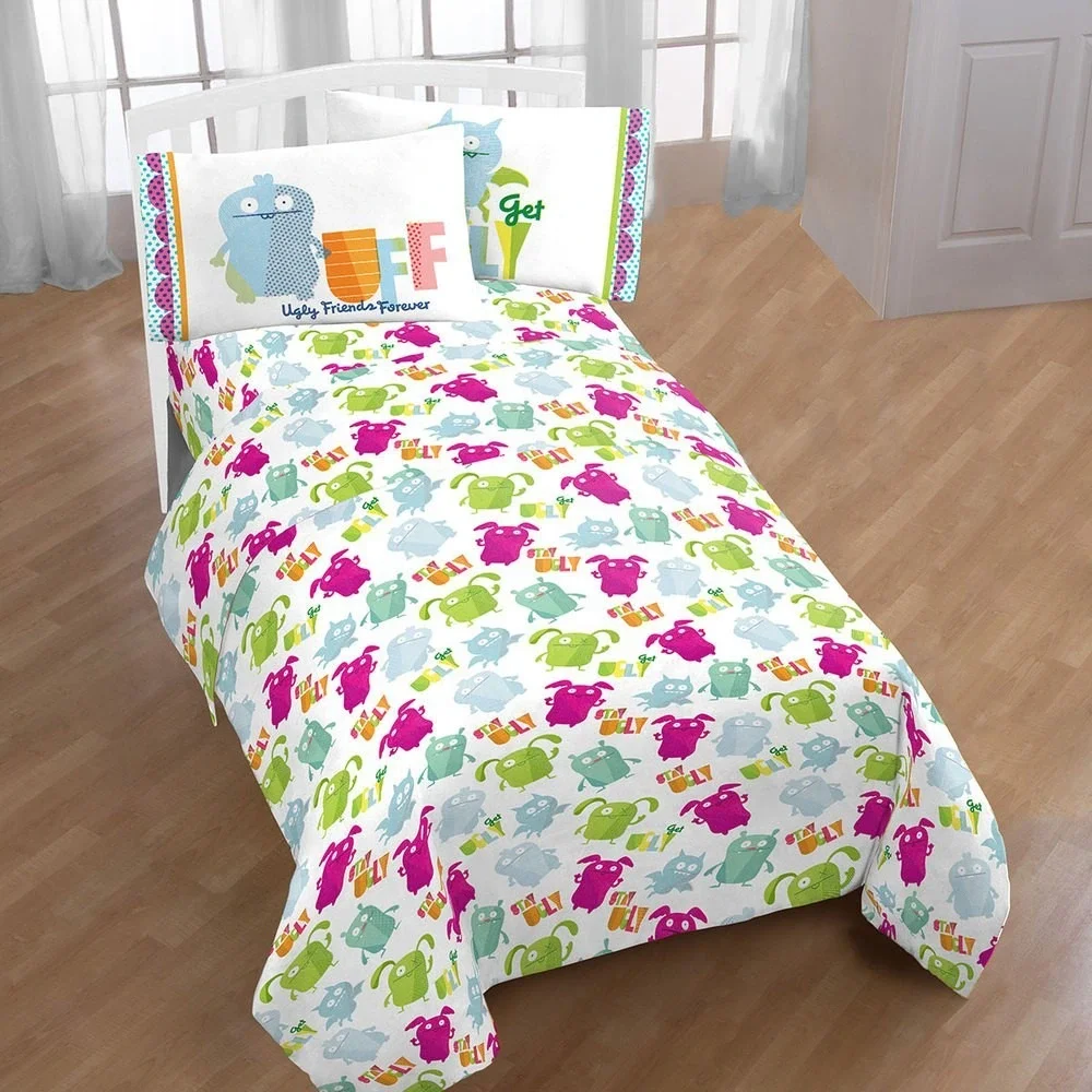 Uglydolls 3 Piece Twin‎ Sheet Set Super Soft Kids Bedding Flat Fitted Pillowcase
